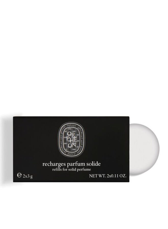 Diptyque Refills X 2 Solid Perfume Orphéon  6G - Image 1